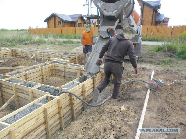 Строительство дома на даче