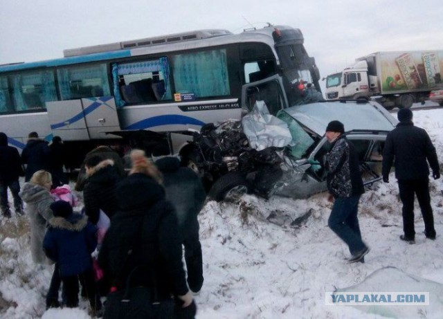 Один погиб, 4 госпитализированы в результате ДТП автобуса с иномаркой в Усольском районе