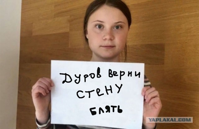 Грета Тунберг призывает россиян к забастовкам