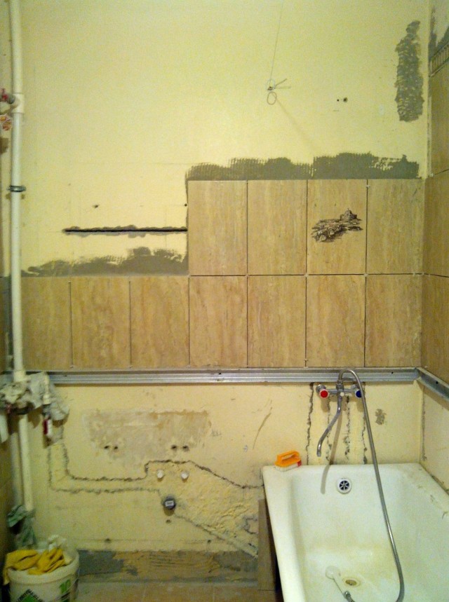 Небольшой любительский ремонт ванной комнаты