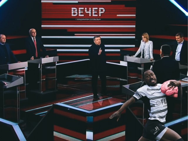 Фотожаба. Типа - "А ну-ка, догони!"