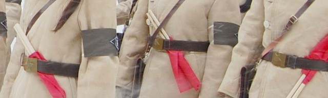 Регулировщицы военных лет на улицах Волгограда