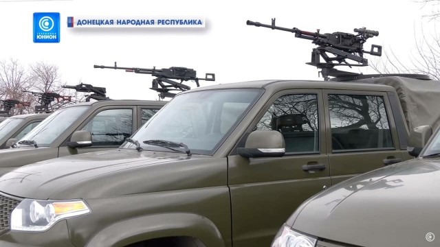 В Луганске и Донецке появились новые военные внедорожники УАЗ «Патриот»