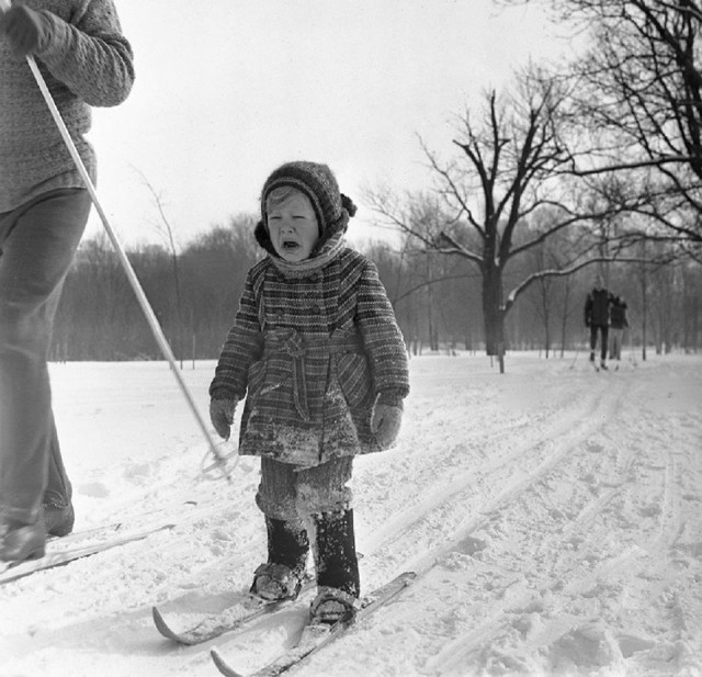 Когда айфонов не было, а снег был, Москва.