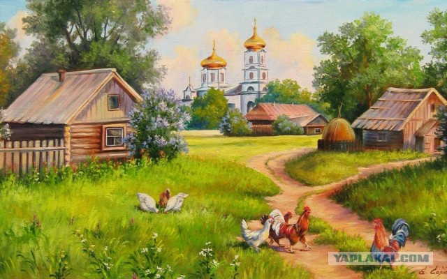 Летний вечер в деревне