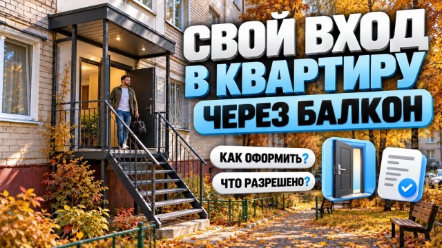 Надоело каждый день обходить дом: можно ли сделать выход через балкон