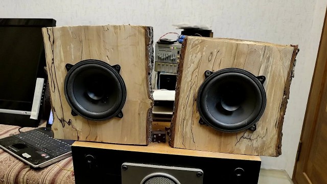 Колонки из чурок(полена)