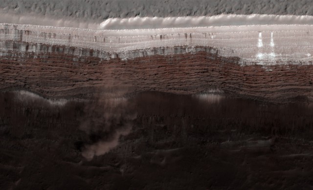 Ландшафты Марса, вид с орбиты