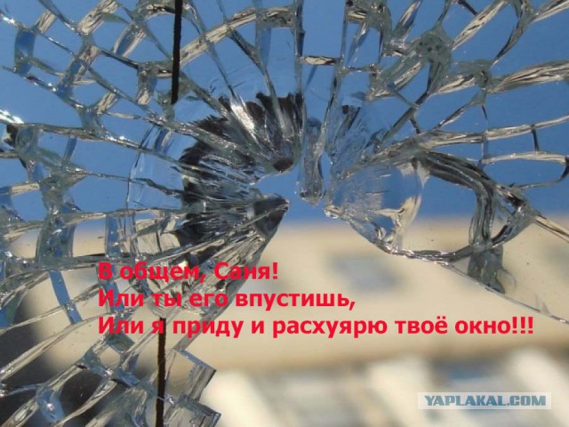 Саня, пусти!