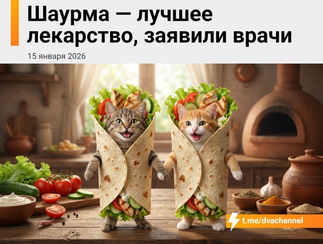 Шаурма — лучшее лекарство, рассказали врачи-шаурмологи