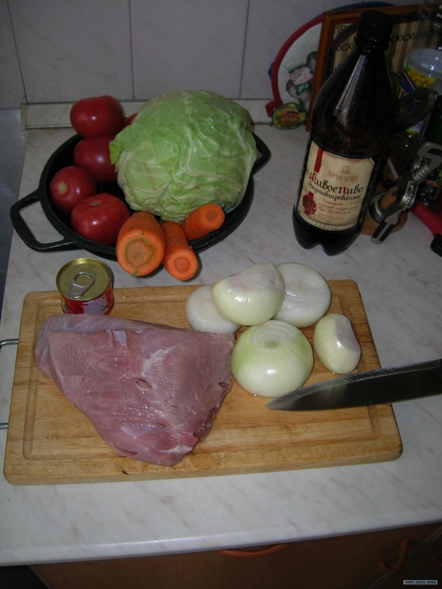 Капуста с мясом