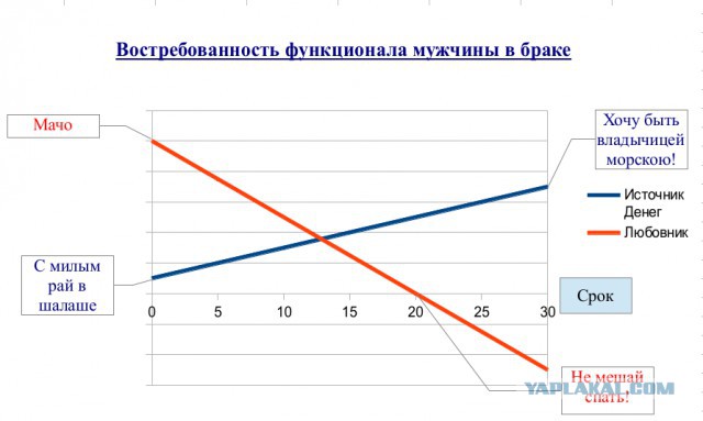 Востребованность функционала мужчины в браке