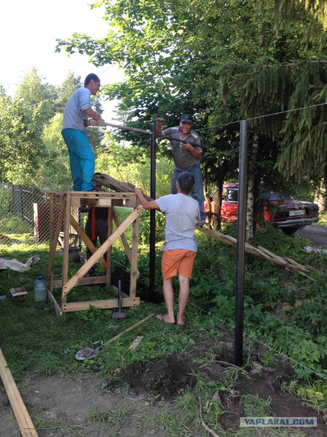 Неожиданное строительство дачи