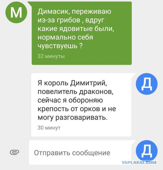 Диалог нарочно не придумаешь..