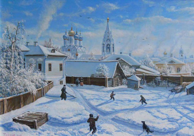 Зима в картинах русских художников