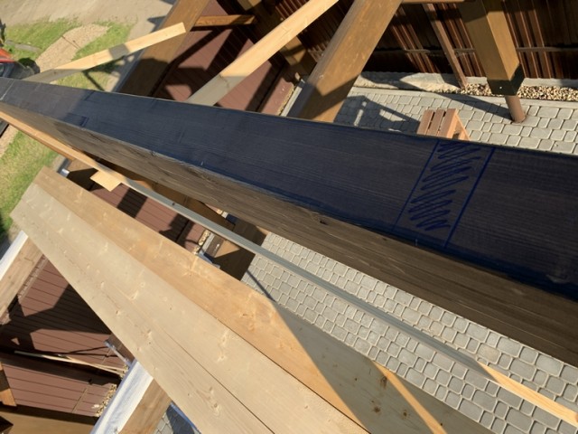 Навес для авто из бруса своими руками