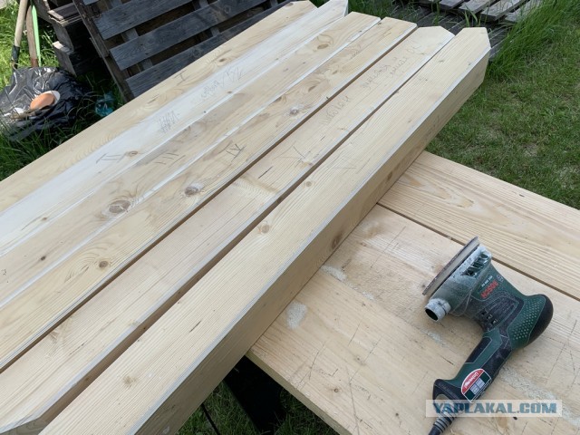 Навес для авто из бруса своими руками