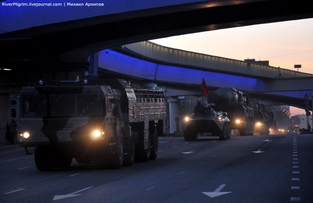 Первый тренировочный парад на Красной Площади