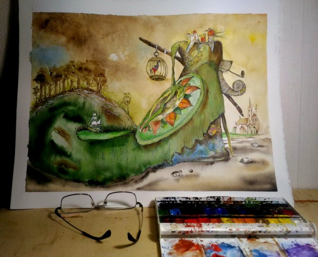 И опять трудноузнаваемые персонажи от малоизвестного художника