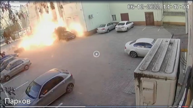 Момент гибели депутата парламента ДНР Марии Пироговой попал на камеру