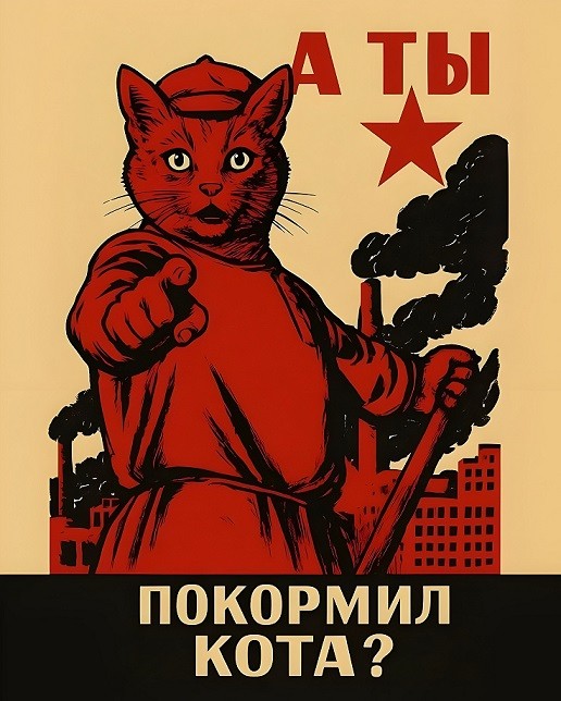 А ты покормил котика?