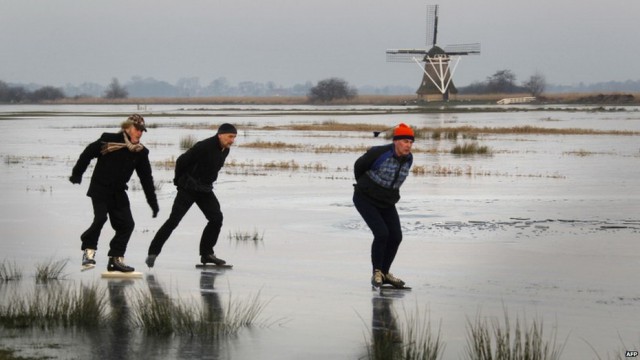 Аномальные морозы и снегопады в Европе