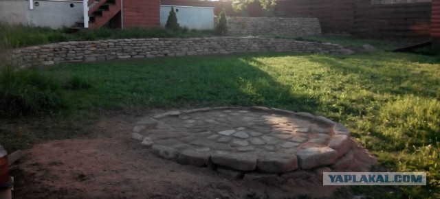 Подпорная стенка из камня
