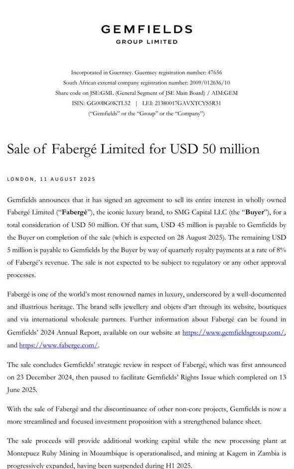 Наши Фаберже вернулись в родную гавань