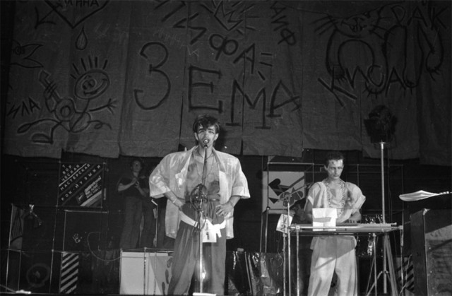 Редкие фото Вячеслава Бутусова и группы "Наутилус Помпилиус", 1986 год