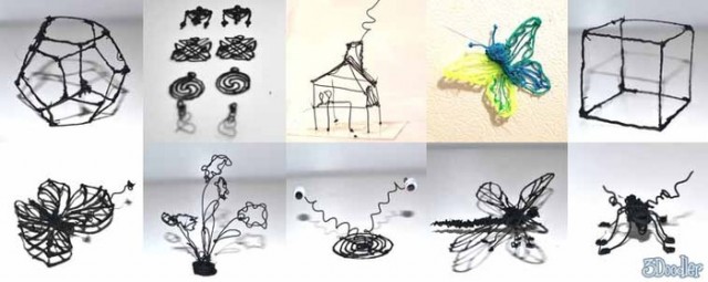 Ручкой 3Doodler, можно рисовать прямо в воздухе