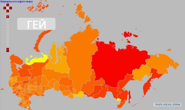 Яндекс: Популярность слова на карте