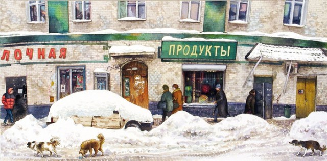 Городские пейзажи Елены Дергилёвой