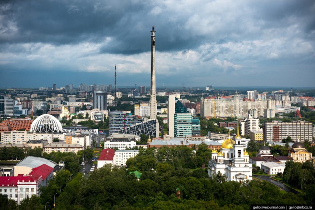 Екатеринбург с высоты: город, растущий вверх