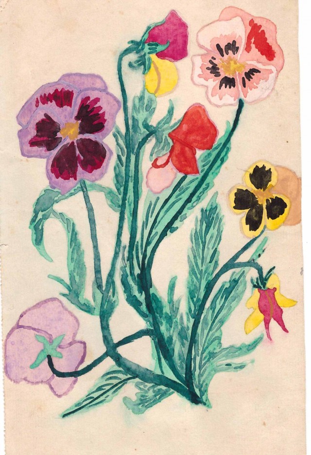 Рисунки семиклассницы М.Папкович 1940г.