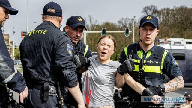 Грету Тунберг задержали в Гааге
