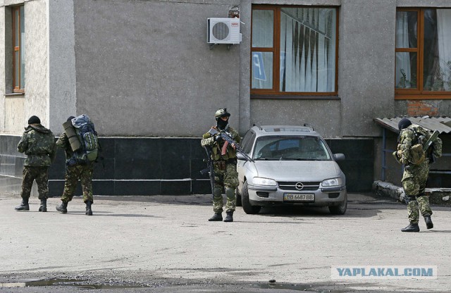 Cиловая операция в Славянске.