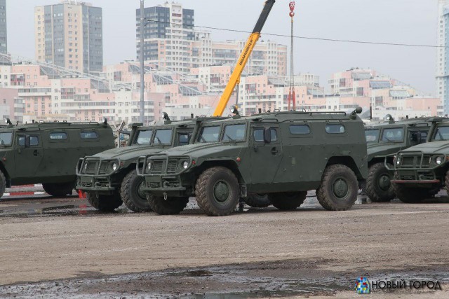 Техника на Ходынке и перегон техники в Москву