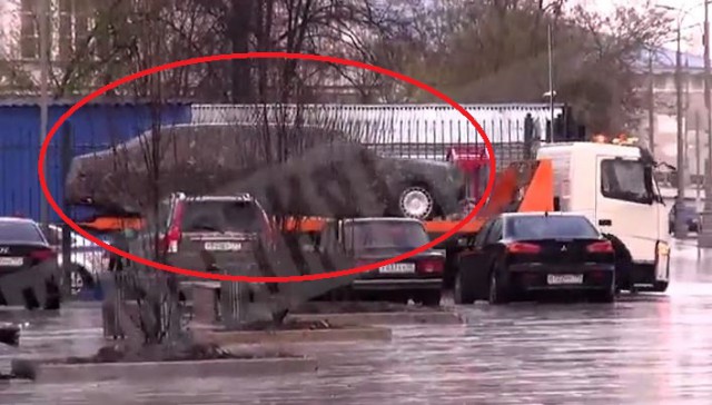 На инаугурации показали новый российский лимузин «Кортеж»