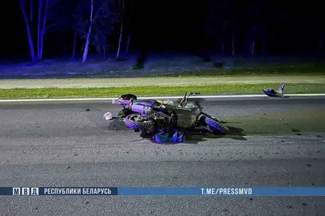 В Бресте столкнулись мотоцикл Honda и мопед Viper – все трое участников скончались