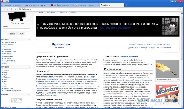 Антипиратский закон в действии