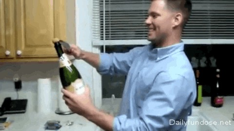 Настоящий "гусар" и шампанское