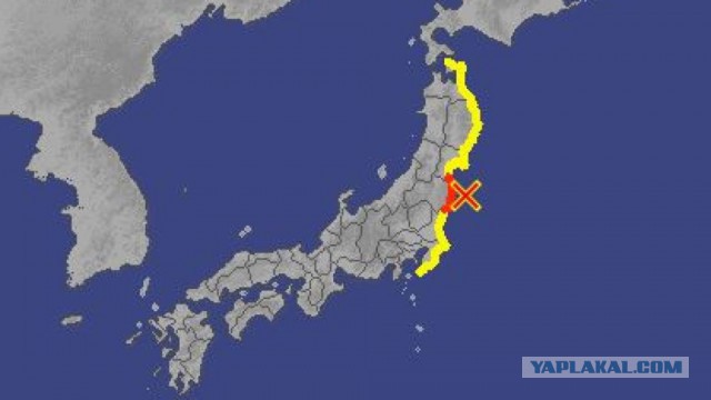 Новое землетрясение в районе Фукусимы