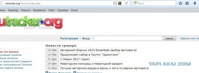 Навечно закрытый RuTracker за год избежал обвального падения аудитории