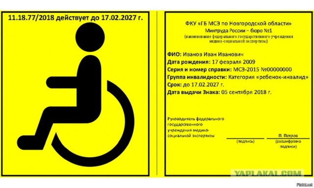 Парковка быдла на местах для инвалидов