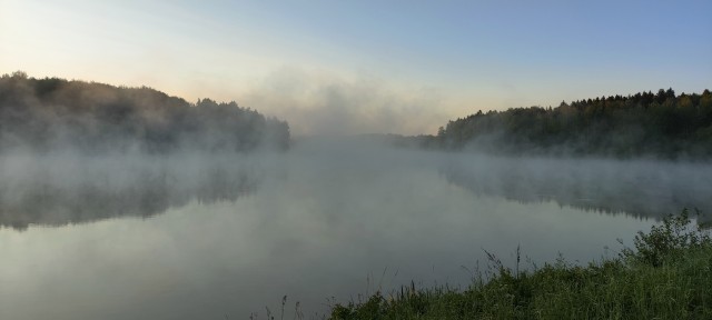 Сегодня утром.... Уезжая на работу
