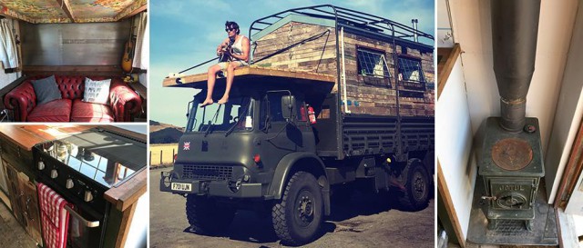 Британец устал платить аренду за жилье и превратил старый армейский грузовик в дом мечты за £15 000