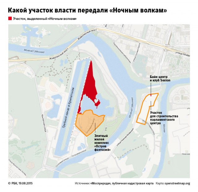 Ночные Волки отжимают Москворецкий заповедник