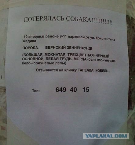 Потерялась Танечка...особенная.