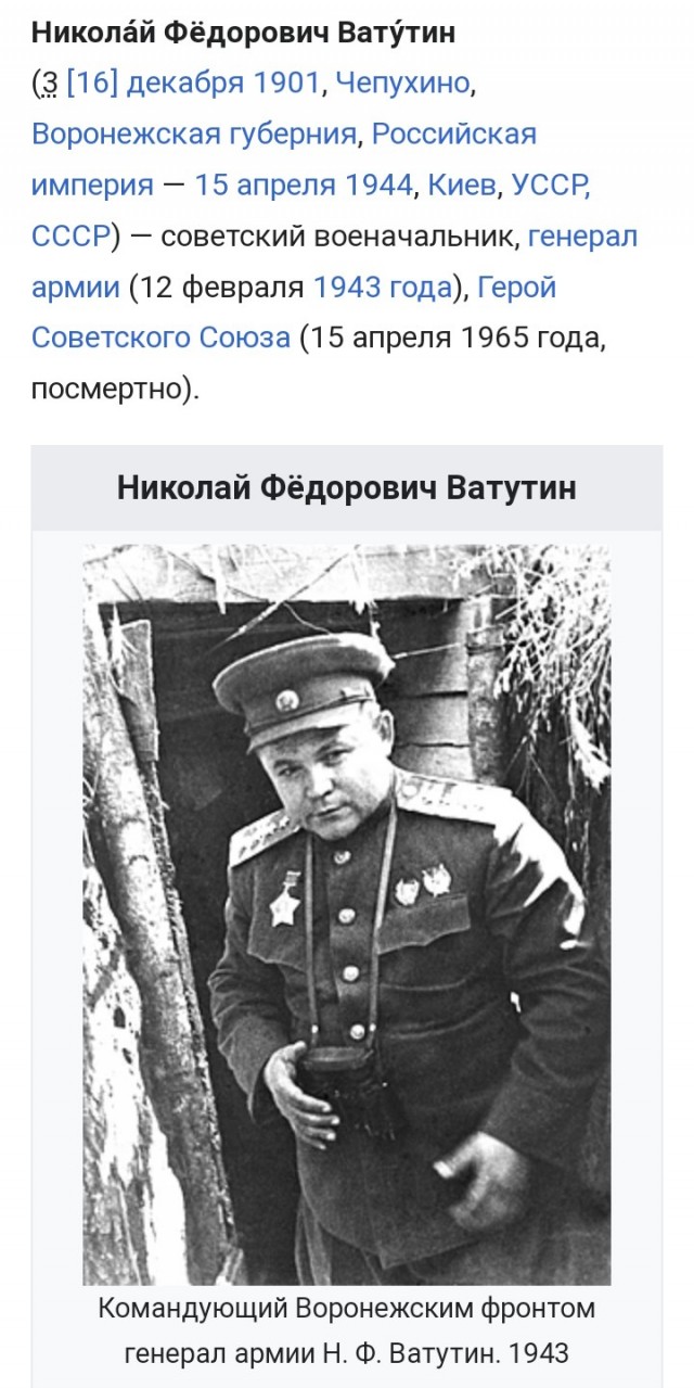 В Киеве снесли памятник Ватутину