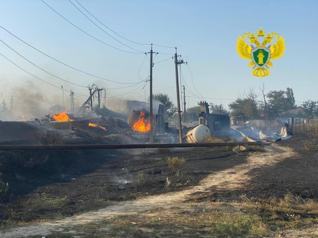 Мощнейший взрыв на заправке в дагестанском селе Сулевкент.